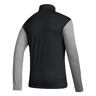 Men's adidas Black Indiana Hoosiers Team Issue AEROREADY Quarter-Zip Jacket