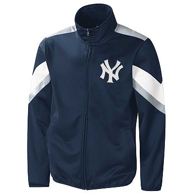 Men's G-III Sports by Carl Banks Navy New York Yankees Earned Run Full-Zip Jacket