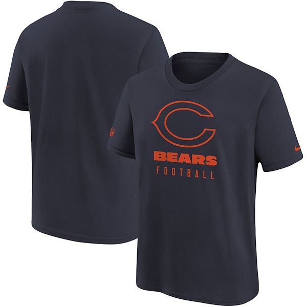 Youth Nike Navy Chicago Bears Sideline Legend Performance T-Shirt