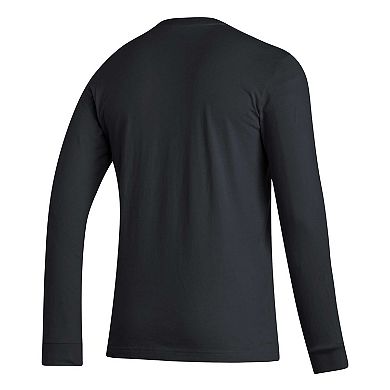 Men's adidas Black Washington Huskies Locker Logo Fresh Long Sleeve T-Shirt
