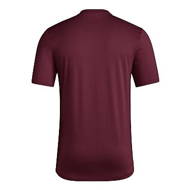 Men's adidas Maroon Arizona State Sun Devils Football Practice AEROREADY Pregame T-Shirt