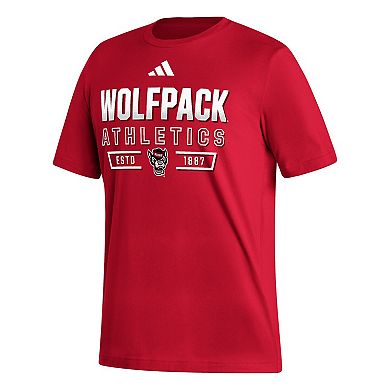 Men's adidas Red NC State Wolfpack Head of Class Fresh T-Shirt
