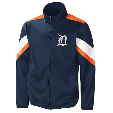 Men's G-III Sports by Carl Banks Navy Detroit Tigers Earned Run Full-Zip Jacket