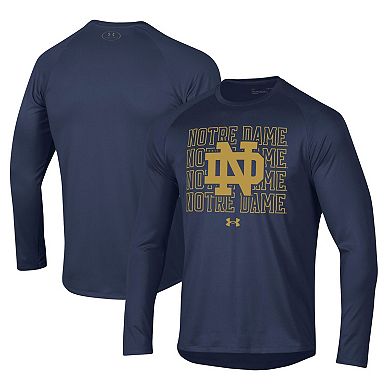 Men's Under Armour Navy Notre Dame Fighting Irish 2023 Sideline Tech ...