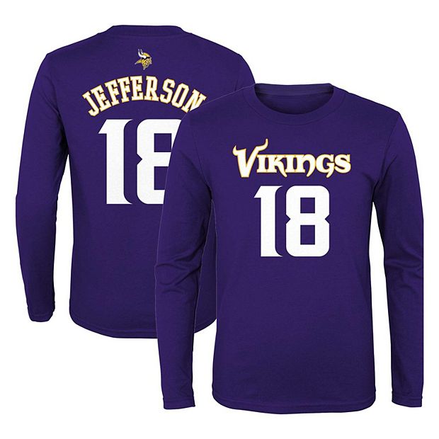 Youth Justin Jefferson Purple Minnesota Vikings Mainliner Player