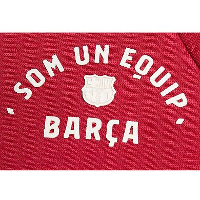 Women's Nike Red Barcelona Essential Raglan Pullover Hoodie