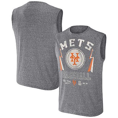 Men's Darius Rucker Collection by Fanatics Charcoal New York Mets Muscle Tank Top