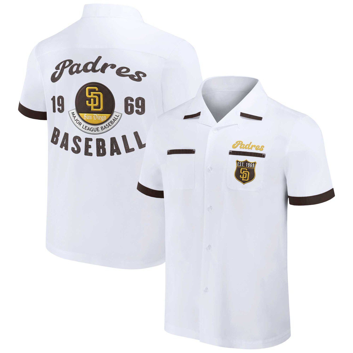 San Diego Padres Fanatics Branded Women's City Pride V-Neck T-Shirt - White