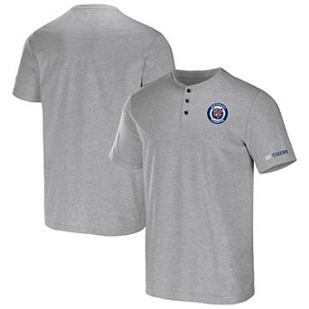 Men's Darius Rucker Collection by Fanatics Heather Gray Detroit Tigers Henley T-Shirt