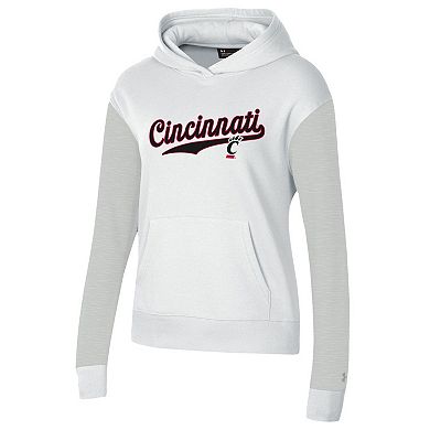 Women's Under Armour White Cincinnati Bearcats All Day Pullover Hoodie