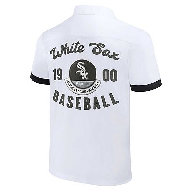 Men's Darius Rucker Collection by Fanatics White Chicago White Sox Bowling Button-Up Shirt