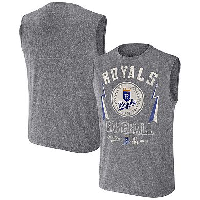 Men's Darius Rucker Collection by Fanatics Charcoal Kansas City Royals Relaxed-Fit Muscle Tank Top