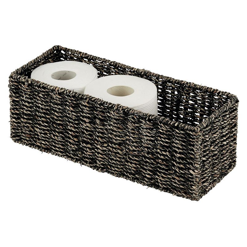 Dracelo Freestanding Woven Storage Basket for Toilet Tank Top, Bathroom,  Table and Counter in. White 1 pack B08X6DFMLM - The Home Depot