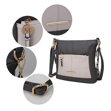 MKF Collection Nala Color-Block Womens Crossbody Bag by Mia K