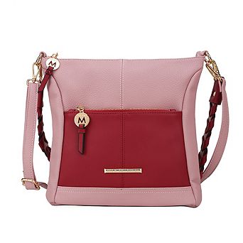 MKF Collection Nala Color-Block Womens Crossbody Bag by Mia K