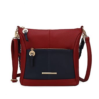MKF Collection Nala Color-Block Womens Crossbody Bag by Mia K