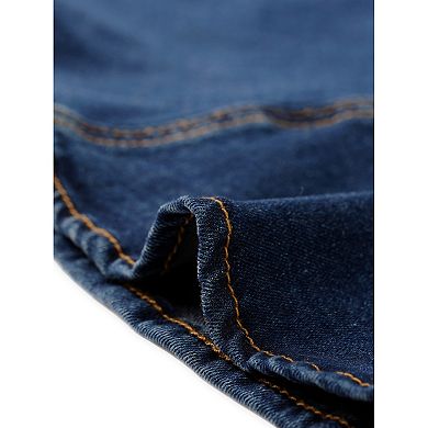 Fishtail Maxi Denim Skirt for Women's Distressed Skirt