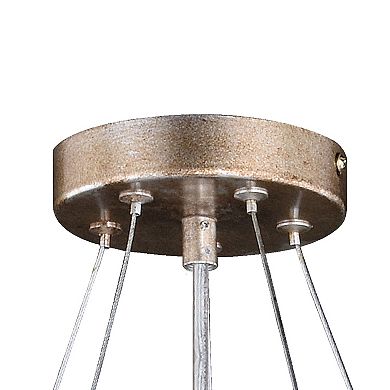 Rainier 5 Light Silver Crystal Waterfall Chandelier