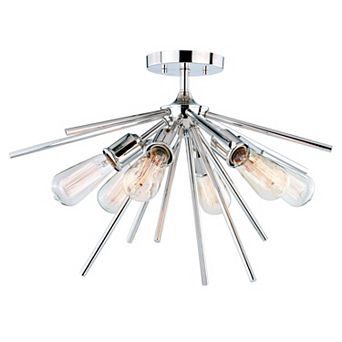 Estelle Mid-Century Modern Sputnik Semi Flush Mount Ceiling Light Fixture
