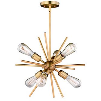 Estelle Mid Century Modern Sputnik Hanging Ceiling Pendant Chandelier Light Fixture