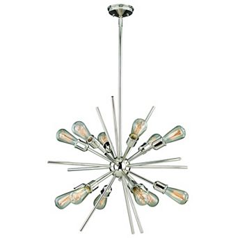 Estelle Mid Century Modern Sputnik Hanging Ceiling Pendant Chandelier Light Fixture