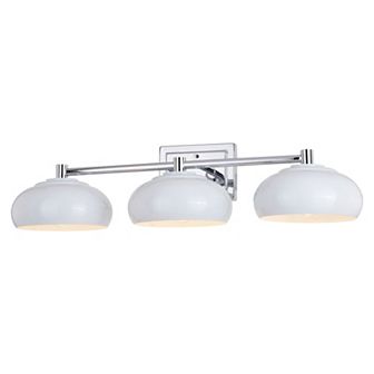 Belmont Mid Century Modern Bathroom Vanity Wall Light Fixture with Dome Metal Shade