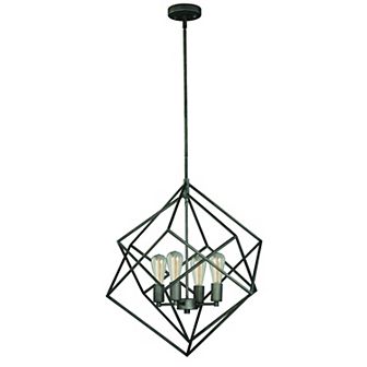 Rad 4 Light Geometric Pendant Cage Light Ceiling Light Fixture