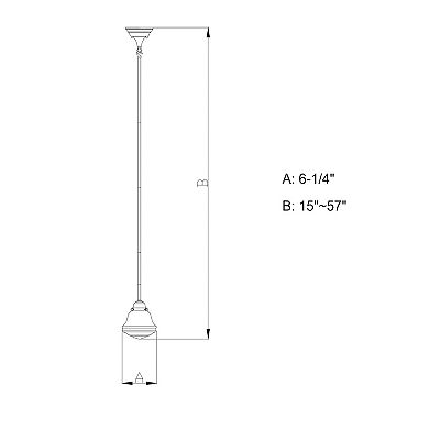 Huntley Farmhouse Schoolhouse Mini Pendant Ceiling Light Fixture White Glass