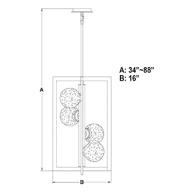 Bridgeview 16-in Oil Rubbed Bronze and Wood Industrial 4 Light Chandelier, Hanging Ceiling Pendant