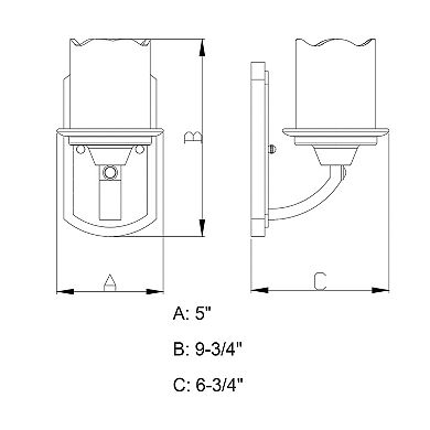 Halifax Bronze Rustic Bathroom Vanity Wall Light Fixture
