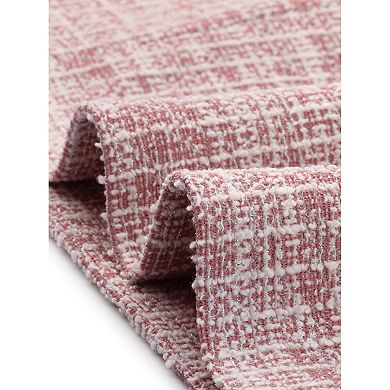 Plaid Tweed Skirt For Women's High Waist Split Casual Office Pencil Wrap Skirts