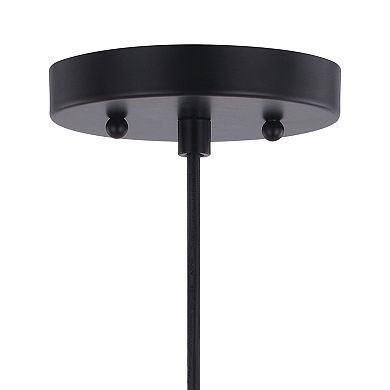 Milano Mini Pendant Ceiling Light Fixture Black and White Glass