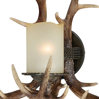 Yoho Bronze Rustic Antler Bathroom Vanity Wall Light Fixture