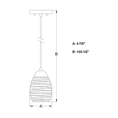 Isley Satin Nickel Mini Pendant Ceiling Light Clear Spun Glass