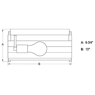 Ravenswood 13-in W Black and Wood Slat Square Farmhouse Flush Mount Ceiling Light Fixture