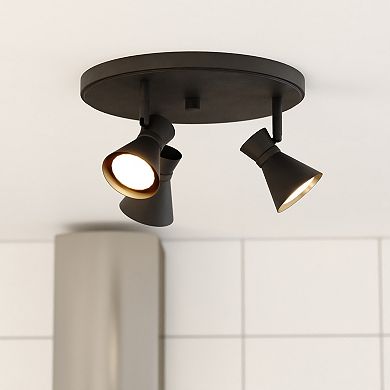 Alto LED Adjustable Directional Spot Ceiling Track Light Fixture with Metal Shades