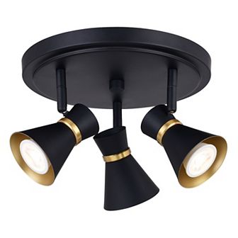 Alto LED Adjustable Directional Spot Ceiling Track Light Fixture with Metal Shades