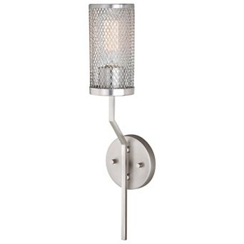 Byron 1 Light Gray Urban Loft Bathroom Vanity Fixture Wall Sconce