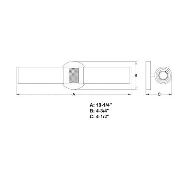 Levitt 2 Light Mid Century Modern Industrial Bathroom Vanity Wall Light Fixture Clear Glass