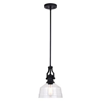 Beloit Farmhouse Kitchen Island 9 in W Mini Pendant Ceiling Light Fixture Clear Glass