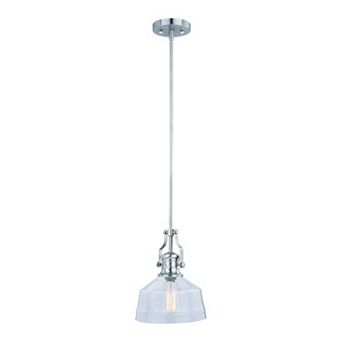 Beloit Farmhouse Kitchen Island 9 in W Mini Pendant Ceiling Light Fixture Clear Glass