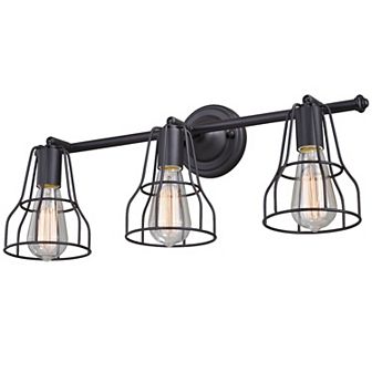 Clybourn Bronze Adjustable Wire Cage Bathroom Vanity Wall Light Fixture