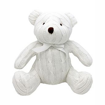 Baby Boys and Girls Large Cable Knit Bear