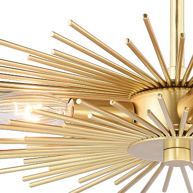 Nikko Mid-Century Modern Sputnik Semi Flush Mount Ceiling Light Fixture