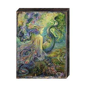 Mer Fairy Fantasy Wooden Wall Art by Josephine Wall - Fantasy Decor