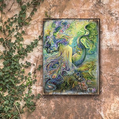 Mer Fairy Fantasy Wooden Wall Art by Josephine Wall - Fantasy Decor