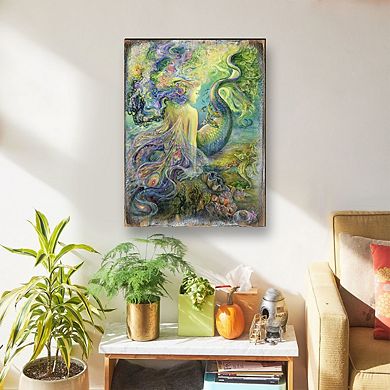 Mer Fairy Fantasy Wooden Wall Art by Josephine Wall - Fantasy Decor