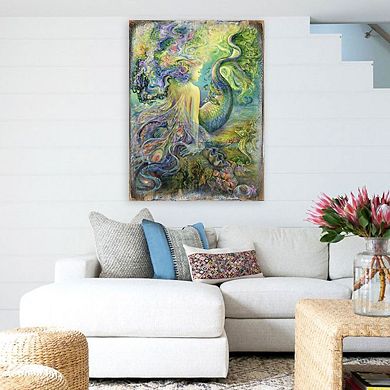 Mer Fairy Fantasy Wooden Wall Art by Josephine Wall - Fantasy Decor