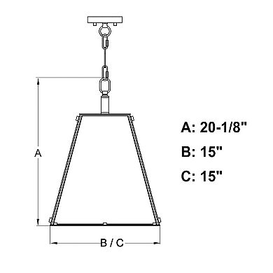 Tremont Crystal Black Industrical Glas Pendant Lantern Light Fixture Clear Glass