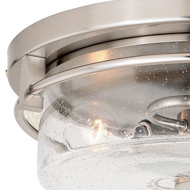 Addison 15-in W Contemporary Flush Mount Ceiling Light Fixture with Clear Glass